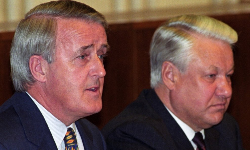 Brian Mulroney i Boris Jelcinj