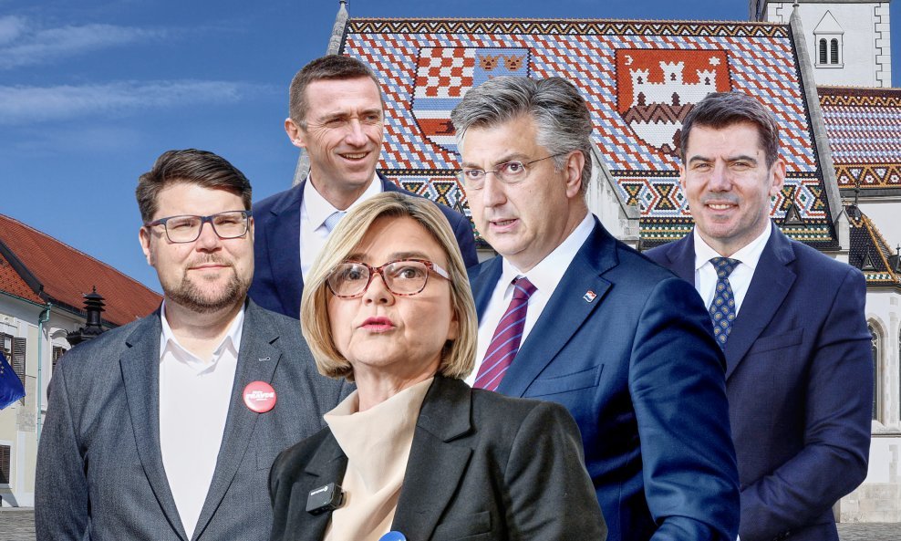 Peđa Grbin, Ivan Penava, Sandra Benčić, Andrej Plenković, Nikola Grmoja