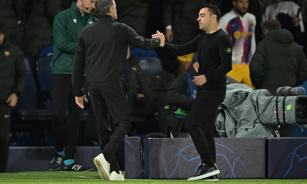 Luis Enrique i Xavi Hernandez