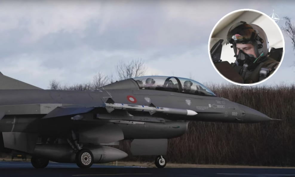 Ukrajinski piloti na obuci u danskom F-16