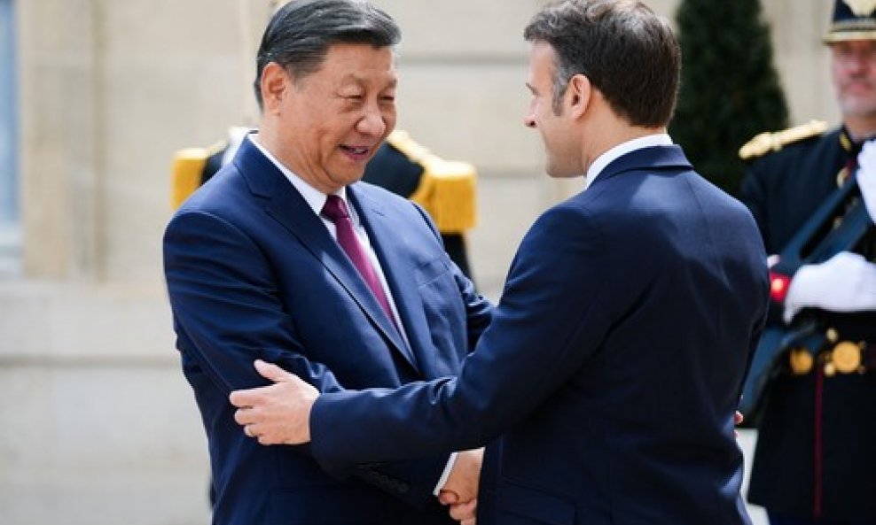 Xi Jinping i Emmanuel Macron