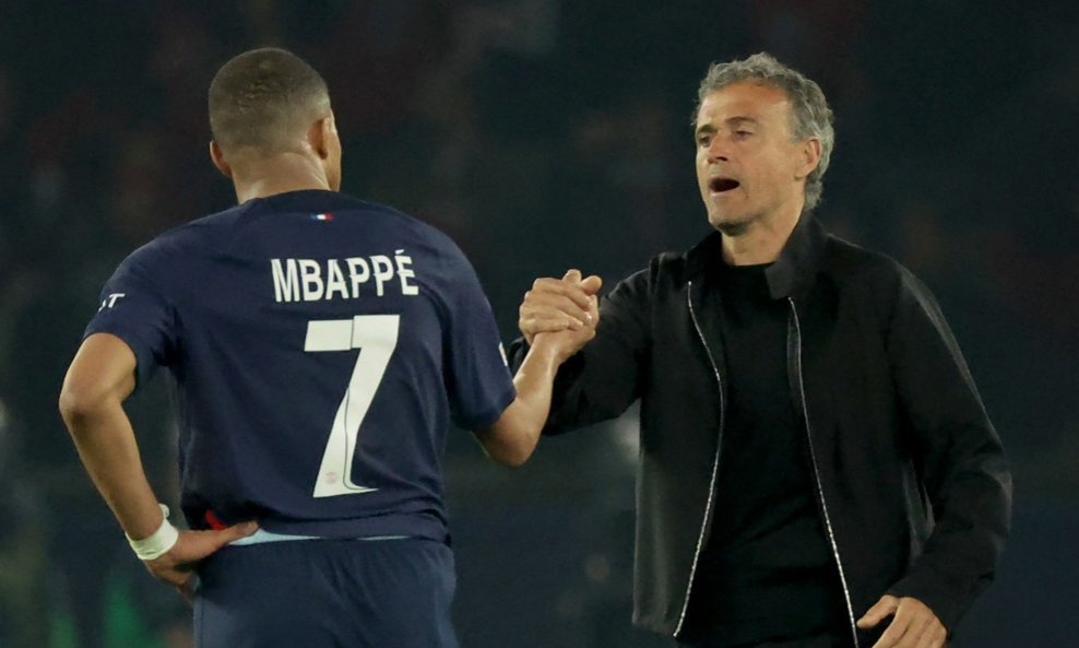 Luis Enrique i Kylian Mbappe