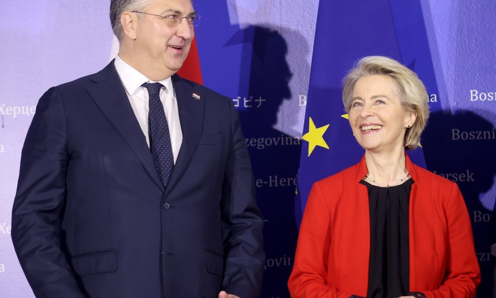 Andrej Plenković i Ursula von der Leyen