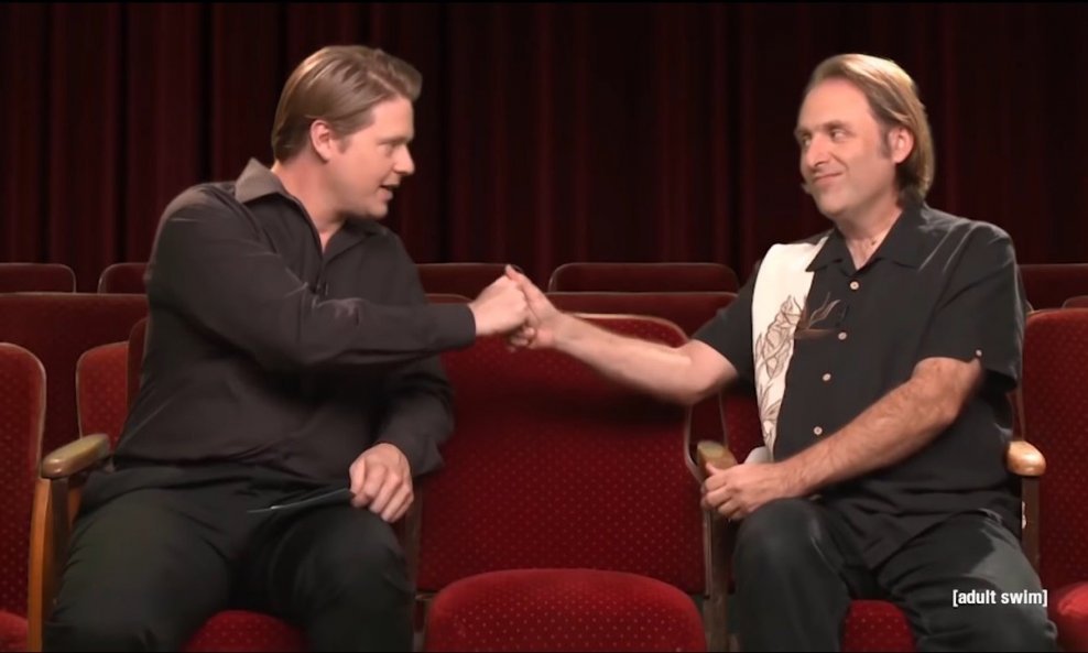 Tim Heidecker (lijevo) i Gregg Turkington (desno) u showu 'On Cinema at the Cinema'