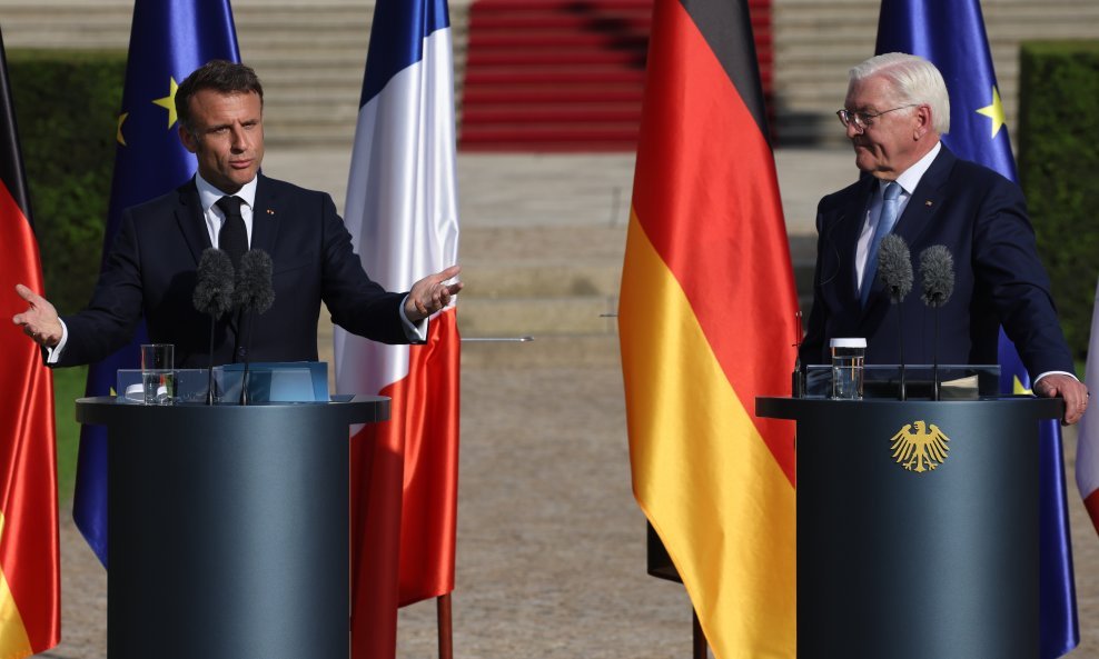 Emmanuel Macron i Frank-Walter Steinmeier u Berlinu