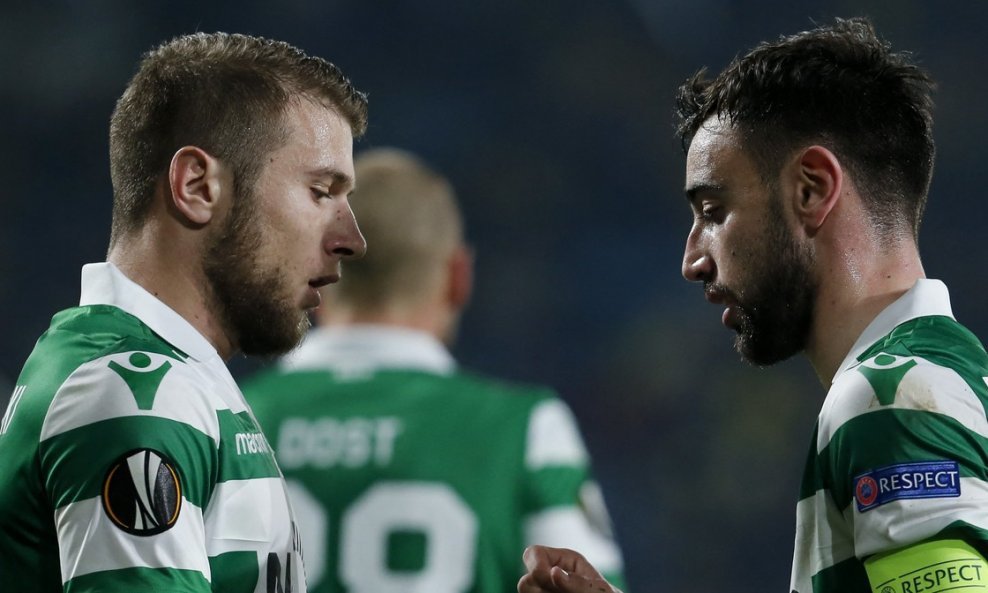 Stefan Ristovski i Bruno Fernandes u dresu Sportinga 2019. godine