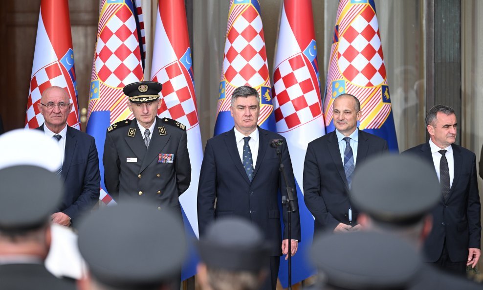 Prijam u Uredu predsjednika povodom Dana Hrvatske vojske