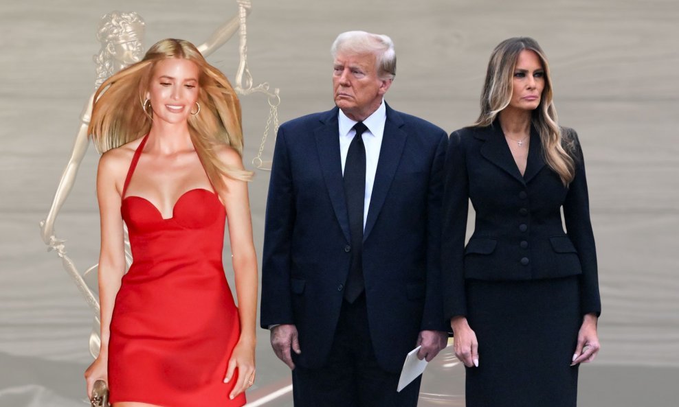 Ivanka, Donald i Melania Trump