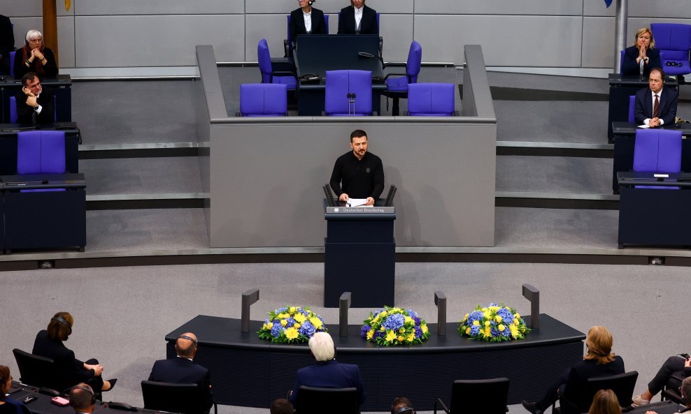 Volodimir Zelenski u njemačkom Bundestagu
