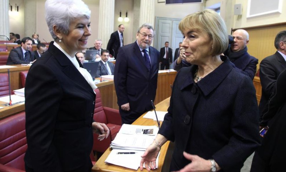 Jadranka Kosor, Vesna Pusić