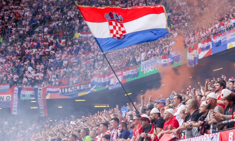 Hrvatski navijači u Hamburgu