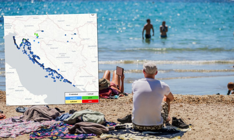 Kakvoća mora na hrvatskim plažama