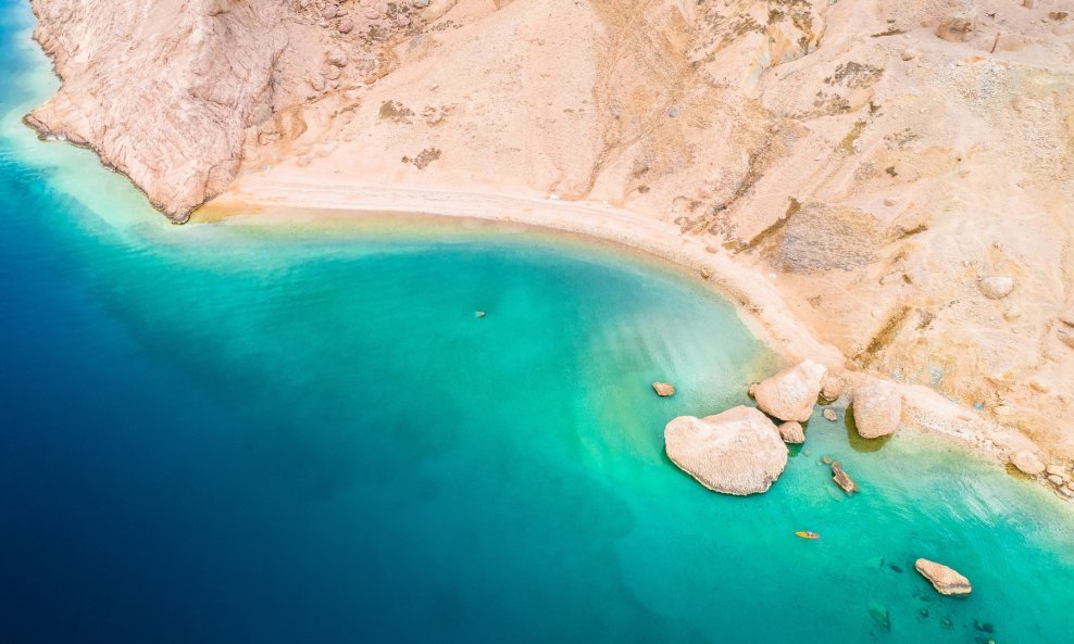 Plaža Beritnica, otok Pag