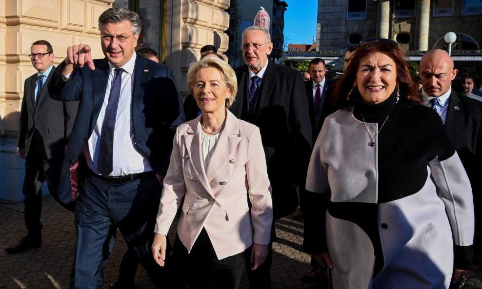 Andrej Plenković, Ursula von der Leyen i Dubravka Šuica