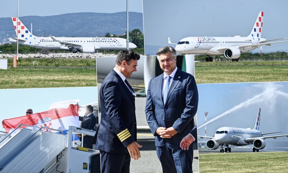 Prvi Airbus A220-300 iz flote Croatia airlinesa stigao u Zagreb