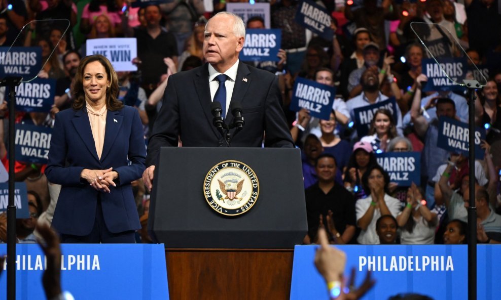 Tim Walz i Kamala Harris