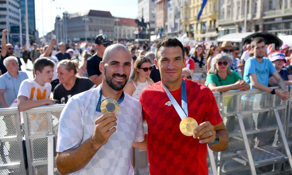 Doček olimpijaca u Zagrebu - ilustracija