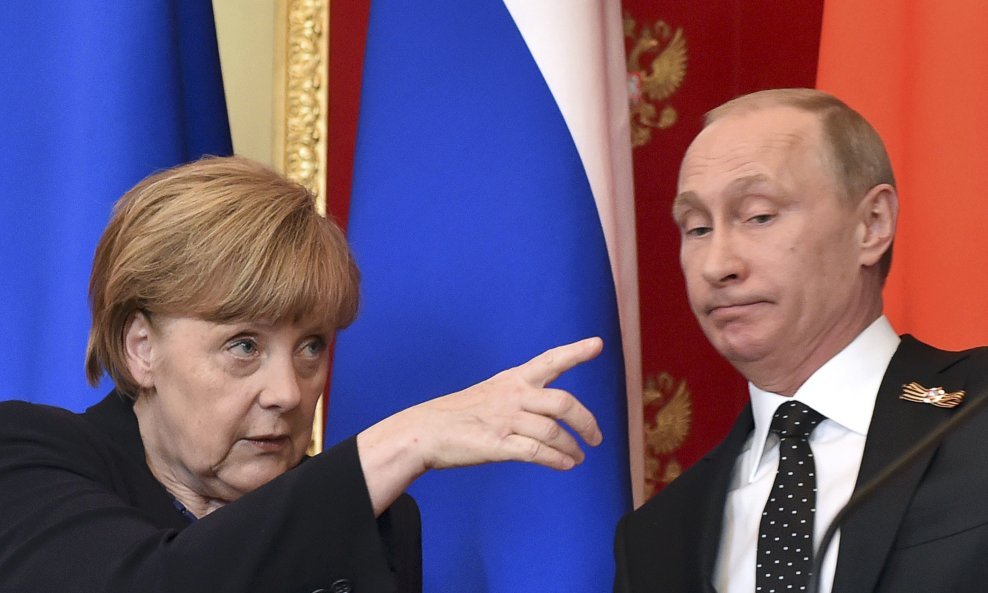 Angela Merkel i Vladimir Putin