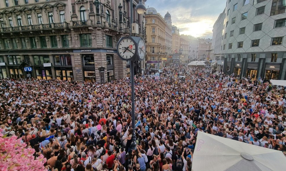 Obožavatelji Taylor Swift na ulicama Beča