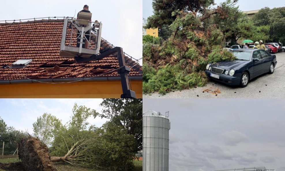 Posljedice nevremena u Varaždinu i Splitu