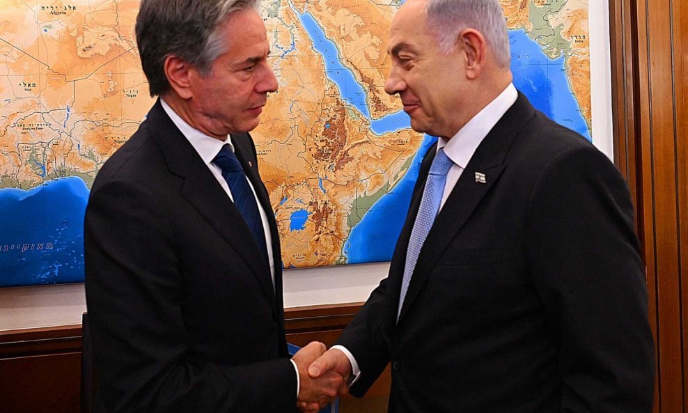 Antony Blinken i Benjamin Netanyahu