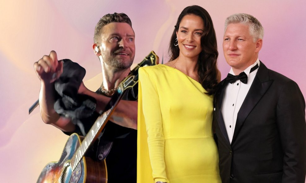 Justin Timberlake, Ana Ivanović i Bastian Schweinsteiger