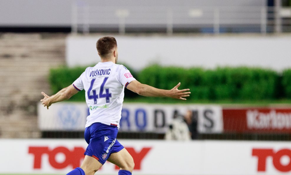 Mario Vušković u dresu Hajduka 12.5.2021, Hajduk - Gorica 4:0