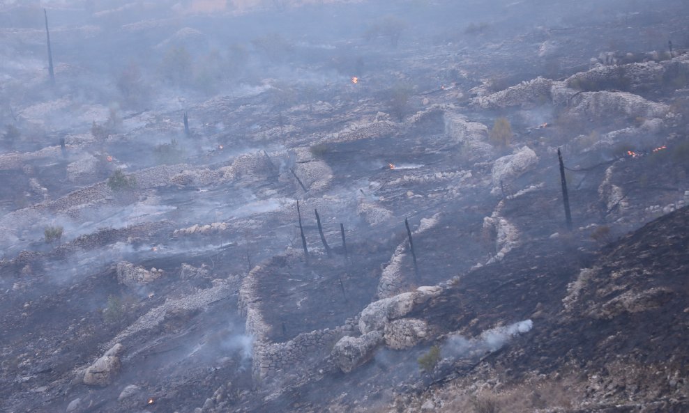 Tijekom noći na požarištu dežuralo je 250 vatrogasaca i 80 vozila