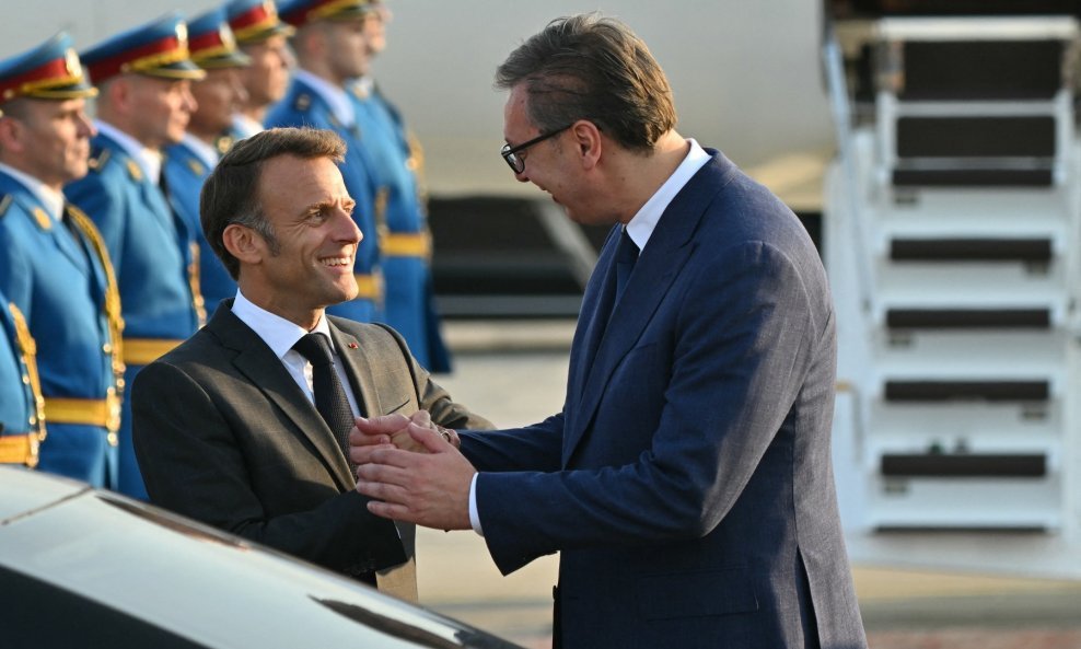 Emmanuel Macron i Aleksandar Vučić