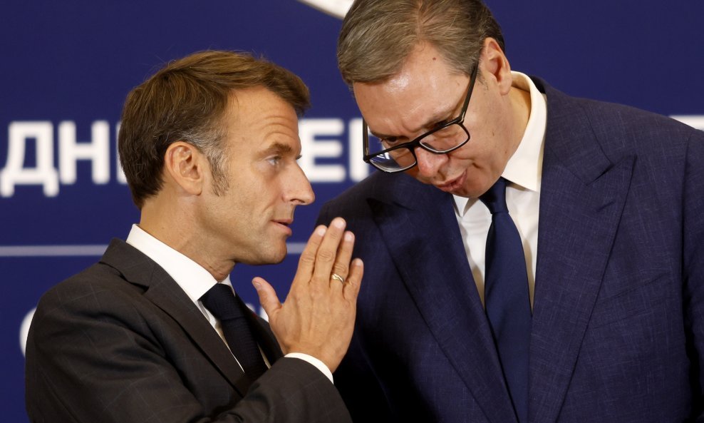 Emmanuel Macron i Aleksandar Vučić