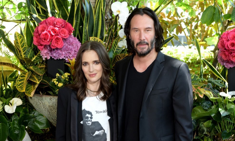 Keanu Reeves i Winona Ryder na setu