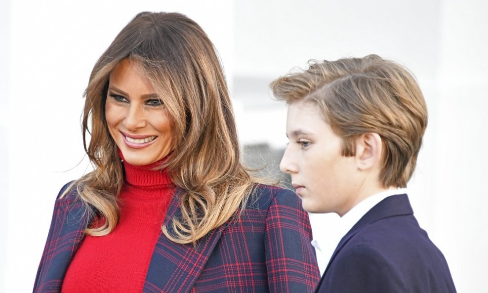 Melania i Barron Trump