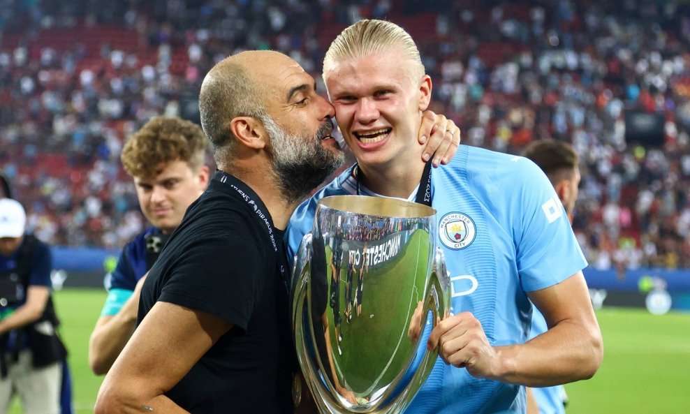 Pep Guardiola i Erling Haaland