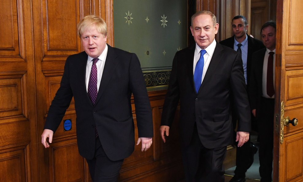 Boris Johnson i Benjamin Netanyahu na sastanku 2017.