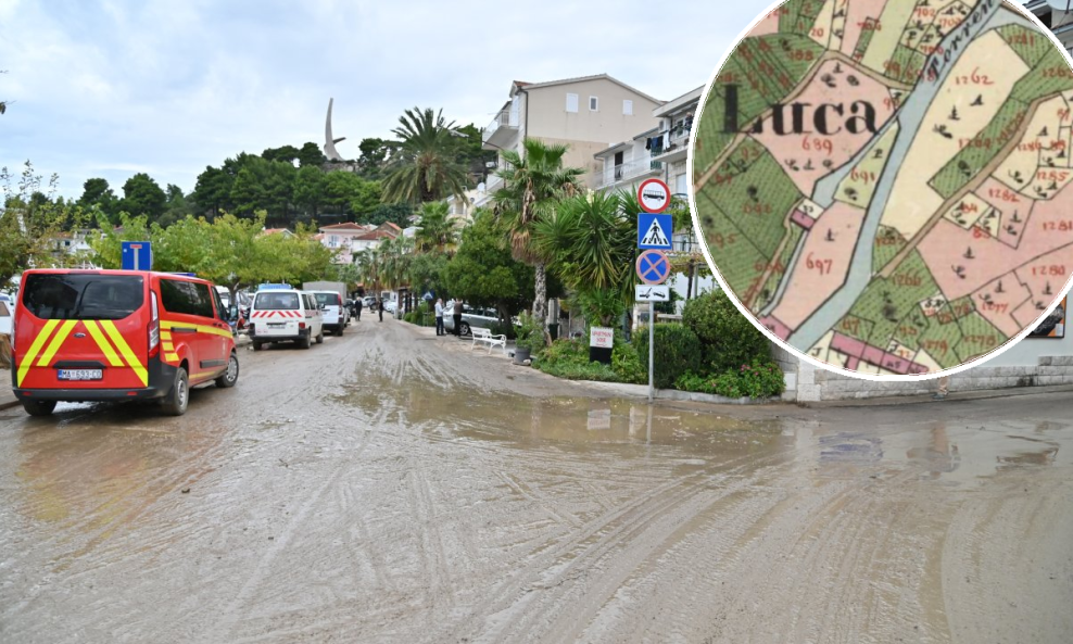 Blatnjave ulice nakon poplave u Podgori