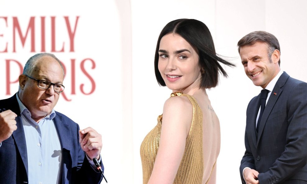 Roberto Gualtieri, Lily Collins, Emmanuel Macron