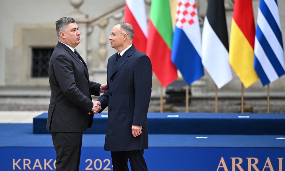 Zoran Milanović i Andrzej Duda u Krakowu, Poljska