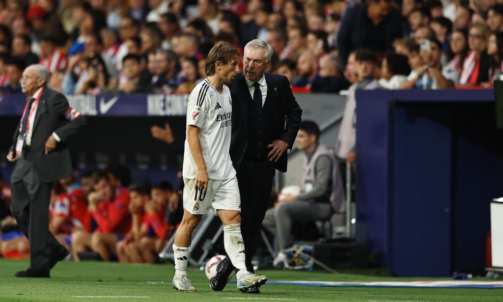 Luka Modrić i Carlo Ancelotti