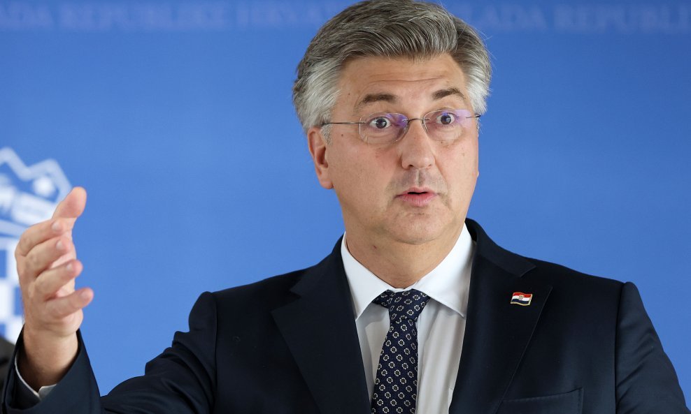 Hrvatski premijer Andrej Plenković na konferenciji za medije