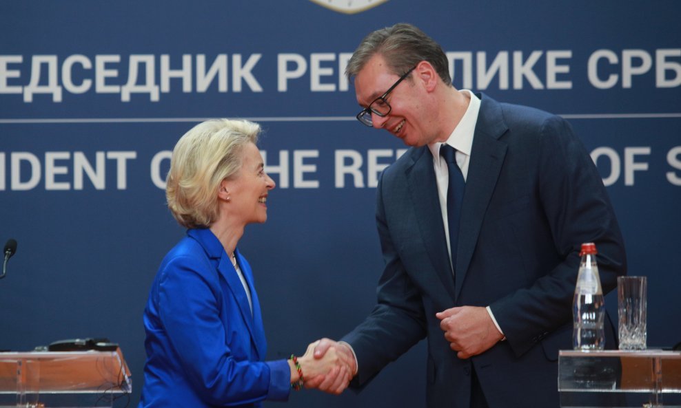 Ursula von der Leyen i Aleksandar Vučić