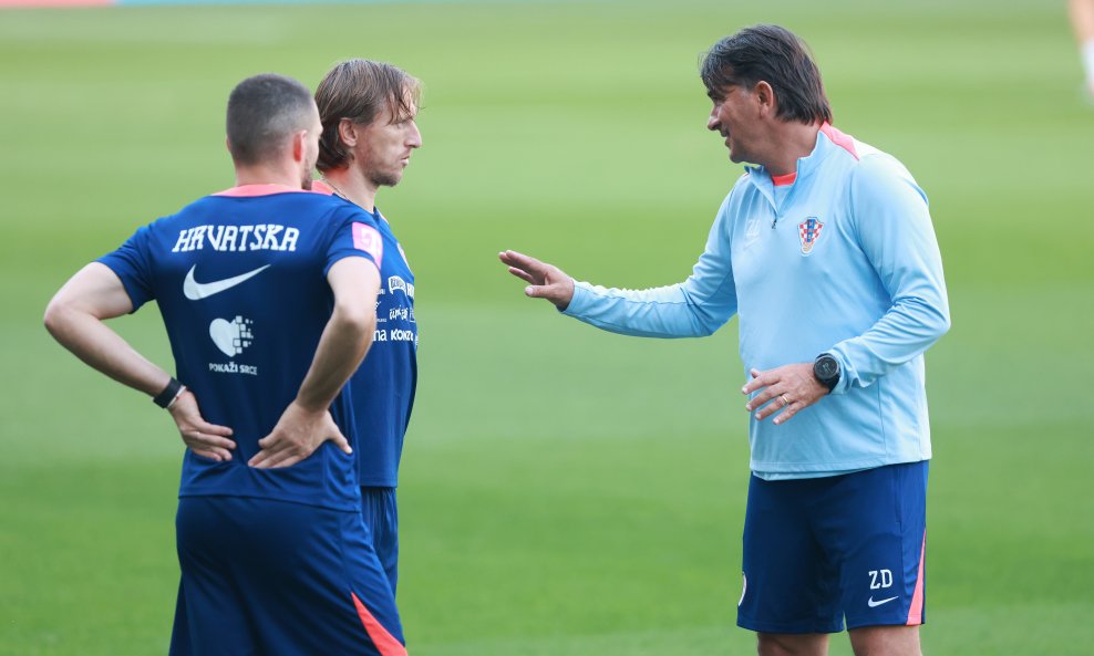 Zlatko Dalić, Luka Modrić i Mateo Kovačić