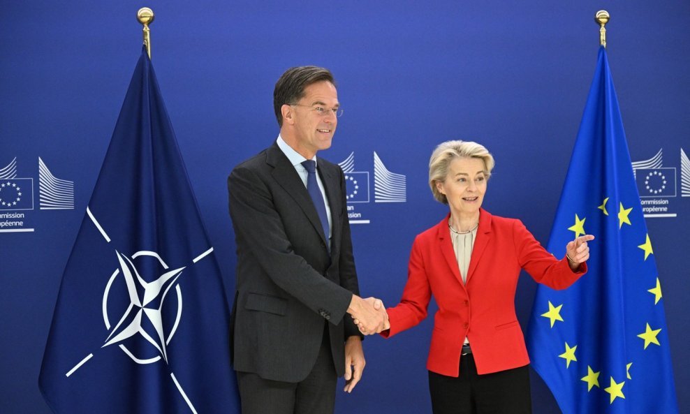 Mark Rutte i Ursula von der Leyen