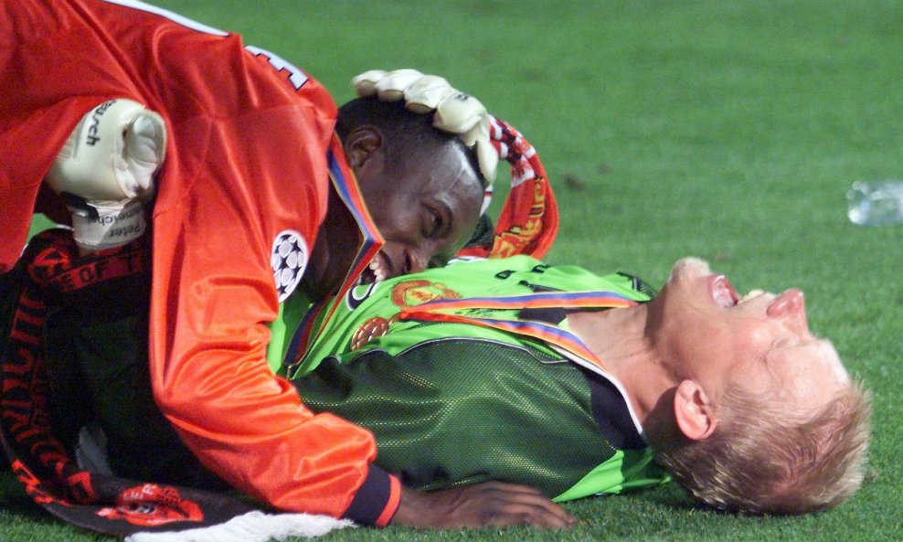 Dwight Yorke i Peter Schmeichel