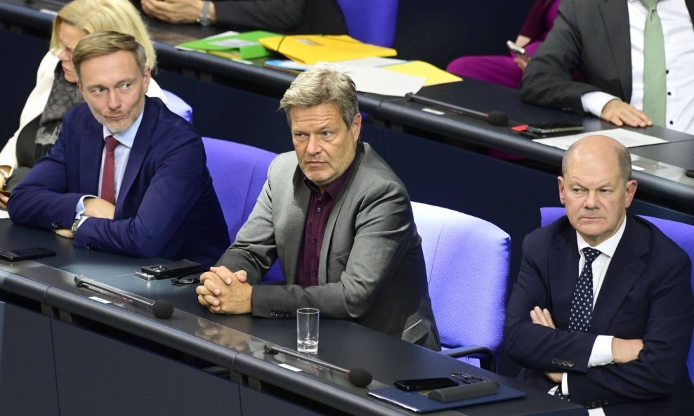 Christian Lindner, Robert Habeck i Olaf Scholz