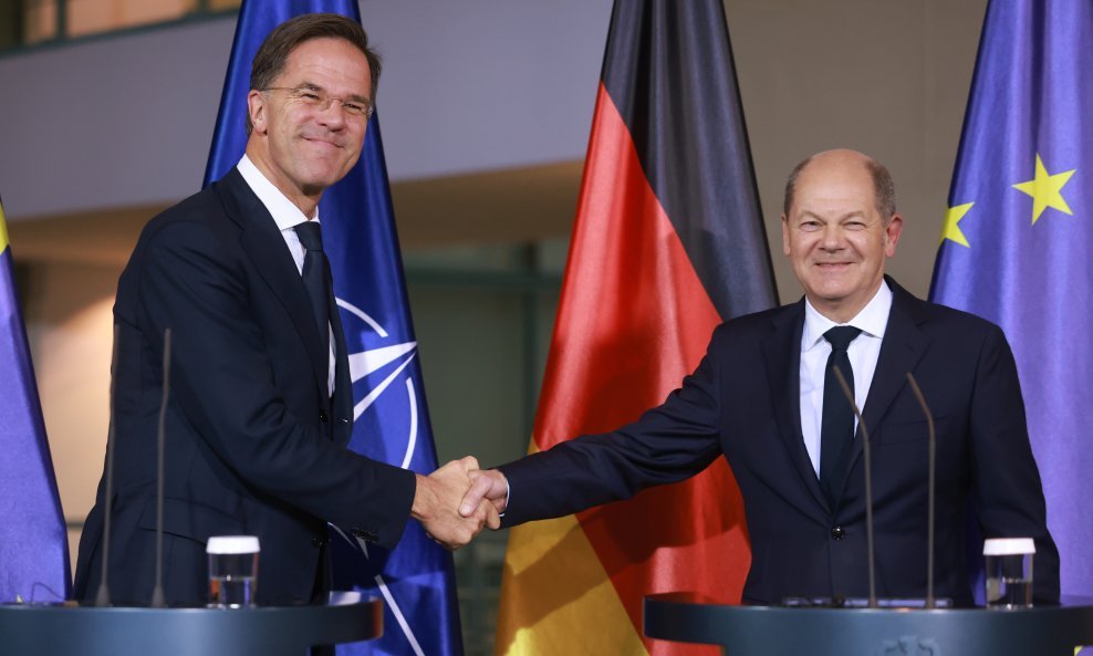 Mark Rutte i Olaf Scholz