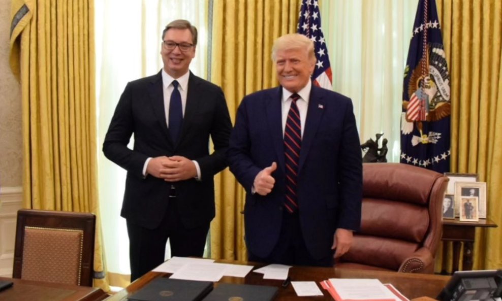 Aleksandar Vučić i Donald Trump