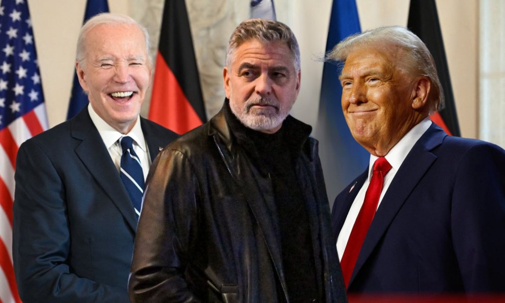 Joe Biden, George Clooney i Donald Trump