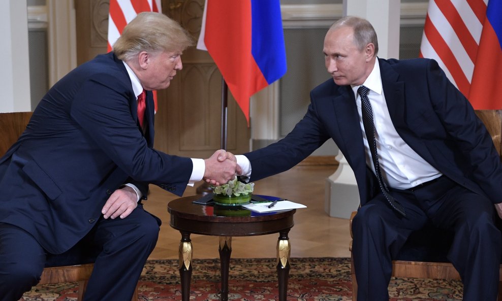 Donald Trump i Vladimir Putin u Helsinkiju 2018.