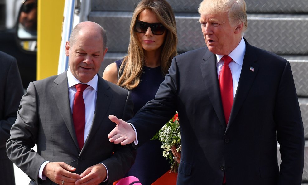 Olaf Scholz i Donald Trump