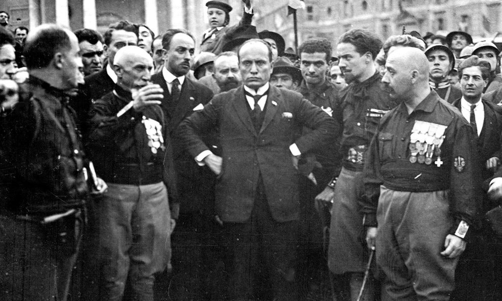 Benito Mussolini u maršu na Rim 1922.